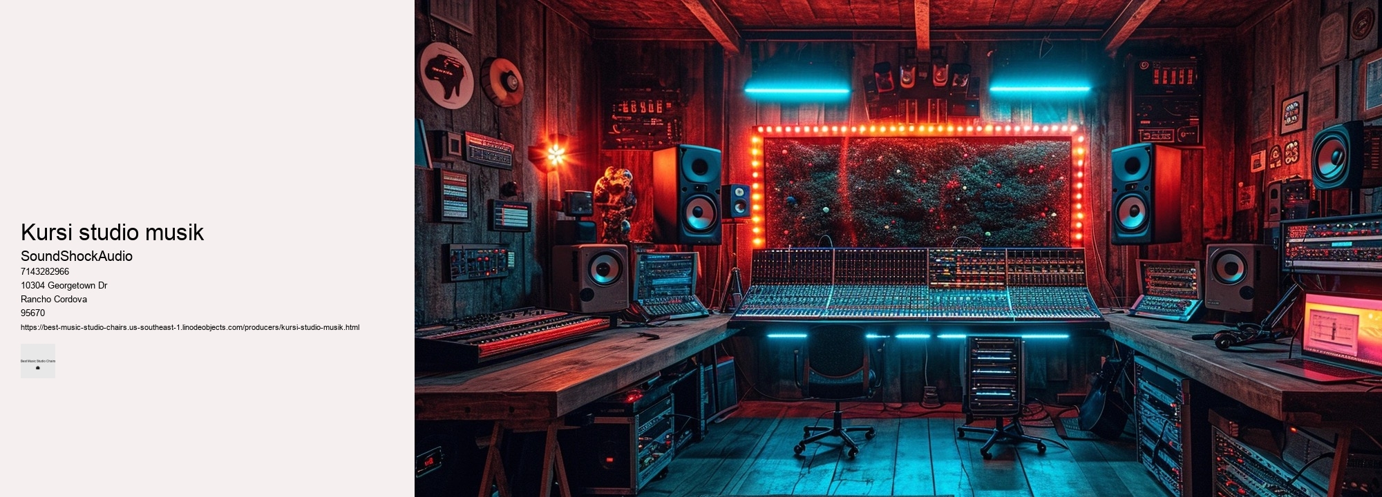 kursi studio musik